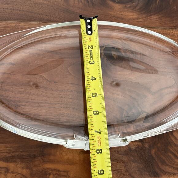 Vintage Mikasa Frosted Flower Glass Oval Serving Tray 15.5"x8" - Picture 7 of 14